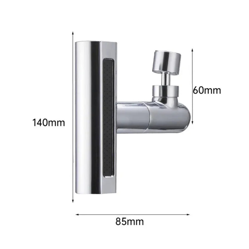 4 Modes Waterfall Kitchen Faucets Sprayer Head Anti Splash Adapter 720 Degree Swivel Rotating Fly Rain Faucet Extender - WELQUEEN HOME DECOR