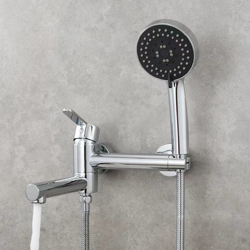 Brass Bathtub Faucet Set Bathroom Wall Mounted Bathtub Faucet with Bidet Sprayer for Showering - WELQUEEN HOME DECOR