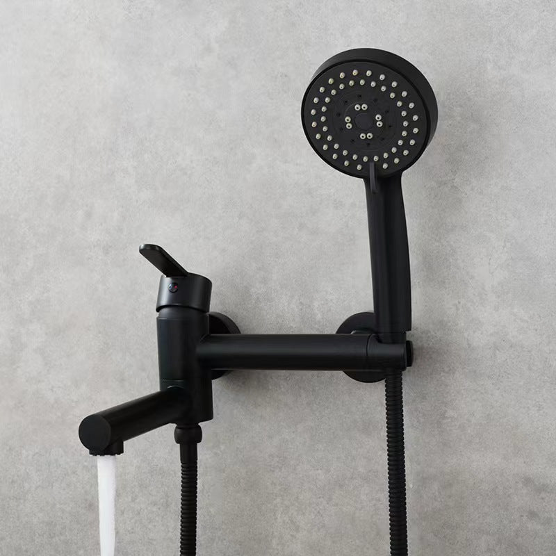 Brass Bathtub Faucet Set Bathroom Wall Mounted Bathtub Faucet with Bidet Sprayer for Showering - WELQUEEN HOME DECOR