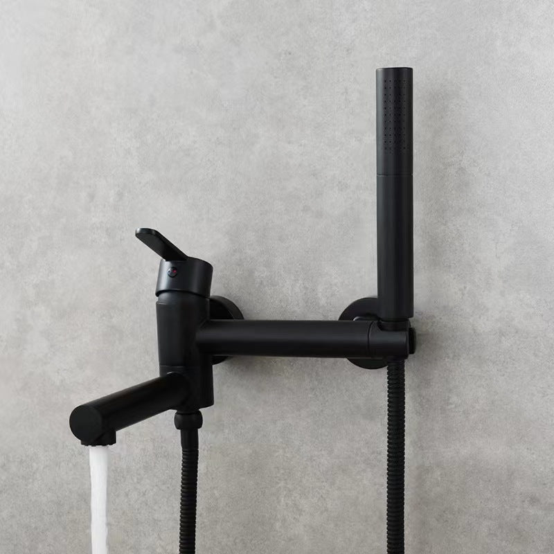 Brass Bathtub Faucet Set Bathroom Wall Mounted Bathtub Faucet with Bidet Sprayer for Showering - WELQUEEN HOME DECOR