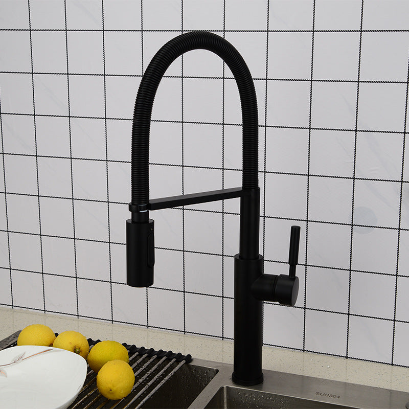 Kitchen Faucet Newly Design 360 Swivel Solid Brass Single Handle Mixer Sink Tap Chrome Hot and Cold Water Kitchen Faucet - WELQUEEN HOME DECOR
