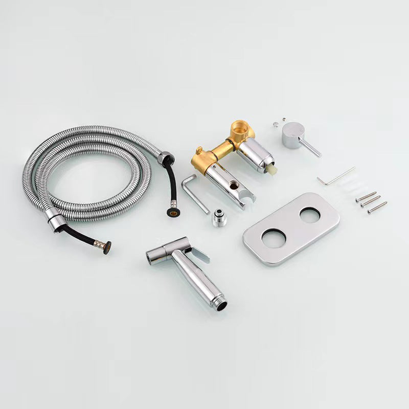 Brass Bidet Sprayer Set Hot and Cold Water Toilet Sprayer Kit Hand Held Bidet Sprayer Diaper Sprayer Shattaf - WELQUEEN HOME DECOR