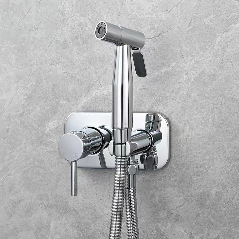 Brass Bidet Sprayer Set Hot and Cold Water Toilet Sprayer Kit Hand Held Bidet Sprayer Diaper Sprayer Shattaf - WELQUEEN HOME DECOR