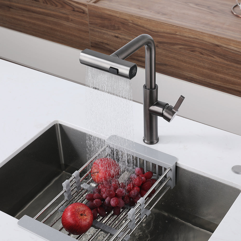 Multifunctional Pull-Out Waterfall Kitchen Faucets Rotatable Kitchen Sink Water Tap - WELQUEEN HOME DECOR