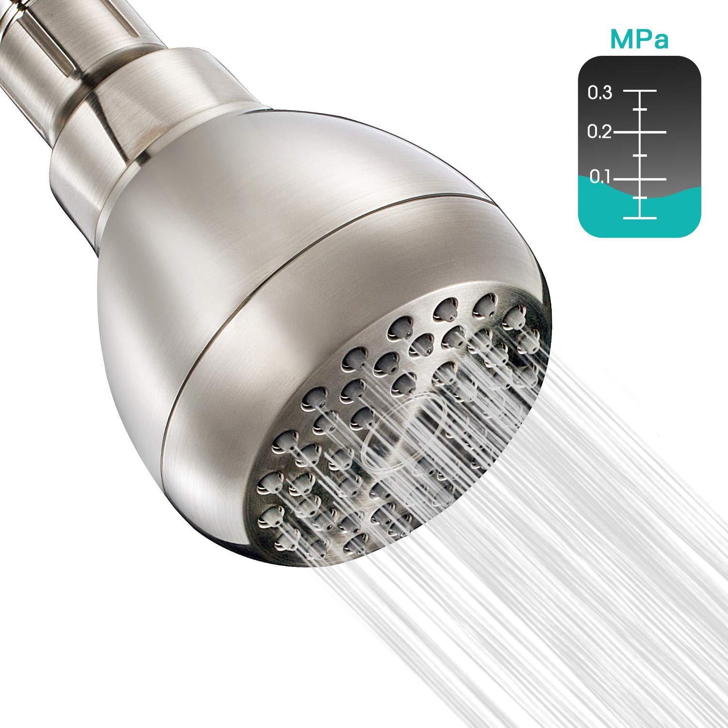 High Pressure Shower Head | 3 Inch Anti-clog Anti-leak Fixed Chrome Shower head | Plastic Shower Head With High Pressure