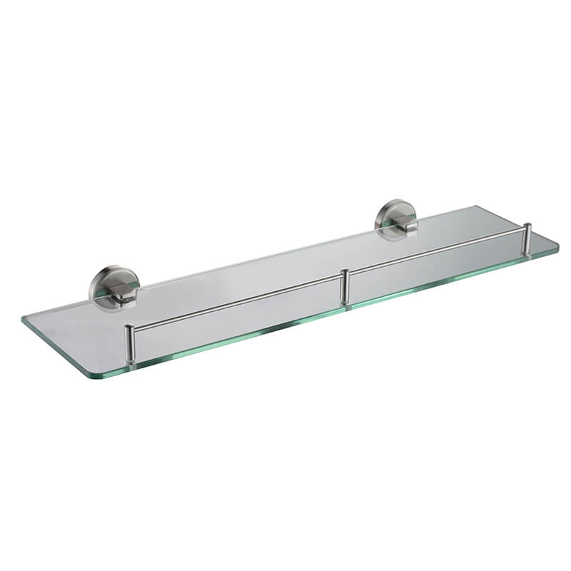 Bathroom Towel Bar | Wall Mounted Stainless Steel Single Towel Bar | Round Style Towel bar Holder Brush Nickel Finished - WELQUEEN