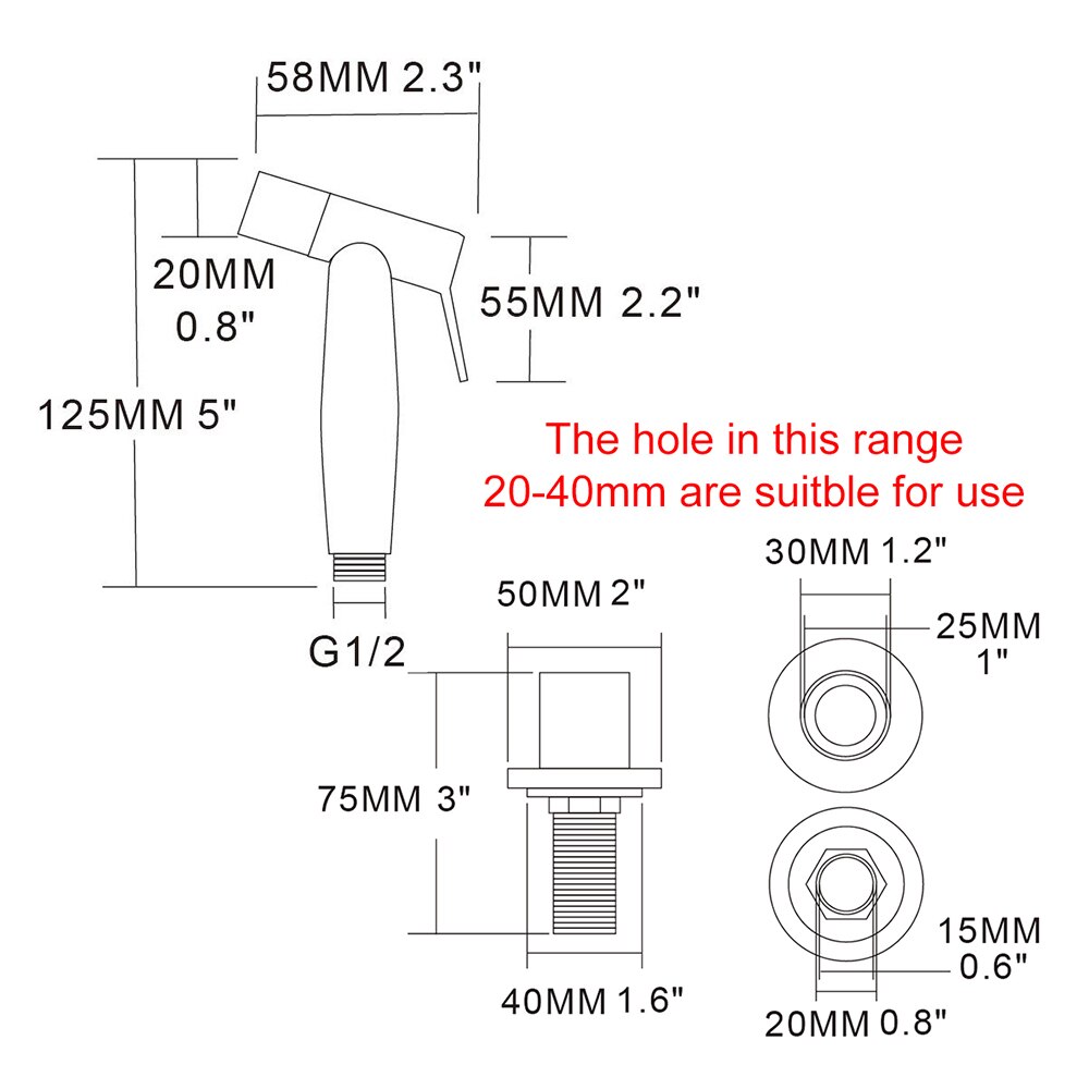 304 Stainless Steel Kitchen Sprayer Set Brushed Nickel Hand Held Sprayer for Kitchen Sink Washing - WELQUEEN