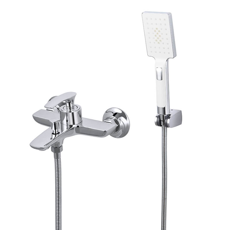 Dual Function Wall Mount Commercial Bathtub Faucet | Brass Lavatory Bath Tub Mixer Taps | Single Handle Bathtub Faucet - WELQUEEN