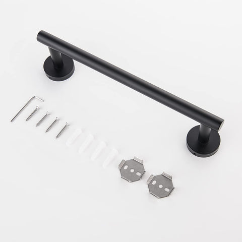 12 Inches Hand Towel Bar Stainless Steel Bathroom Towel Bar Holder Single Towel Rail Kitchen Dish Cloth Hanger - WELQUEEN