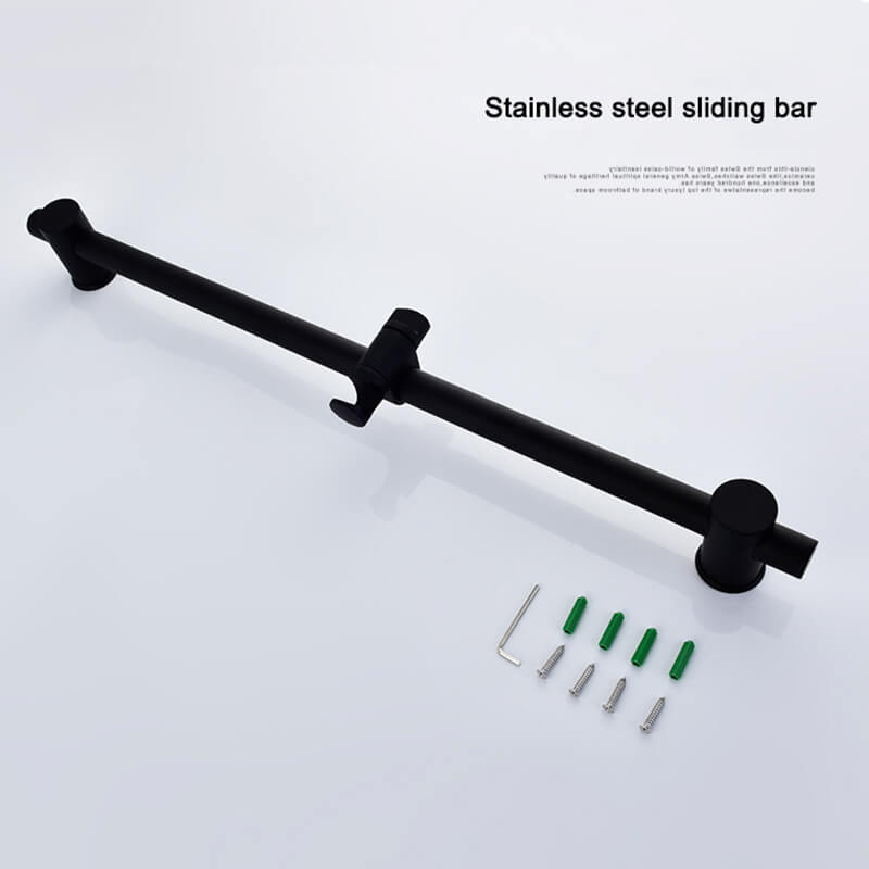 Shower Slide Bar with Handheld Shower | Adjustable SUS304 Stainless Steel Shower Rail Set - WELQUEEN