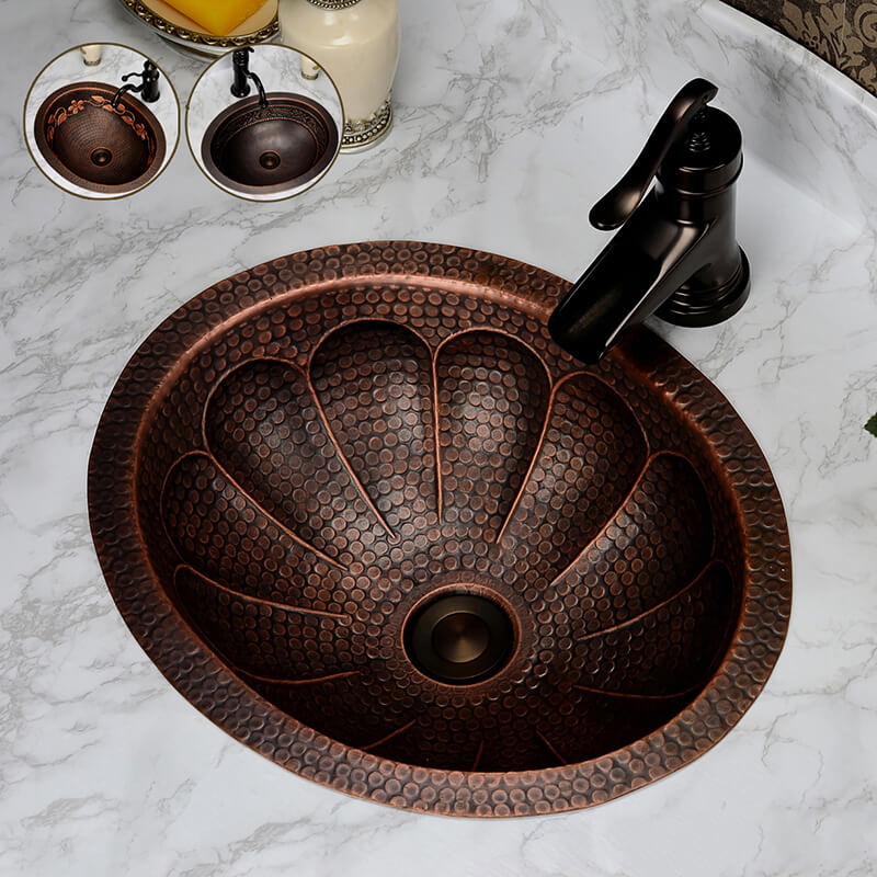Classical Brass Sink | European Wash Basin | Antique Copper Basin Vintage Copper Basin Art Basin - WELQUEEN