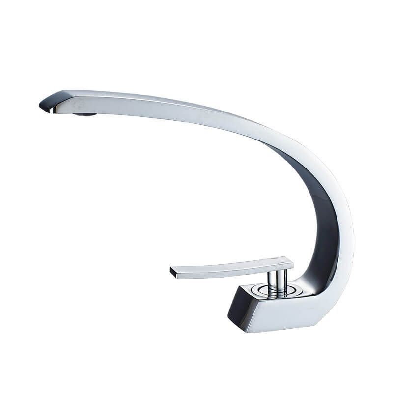 Brass Chrome Bath Basin Faucet | Brush Nickel Sink Mixer Tap | Vanity Hot Cold Water Bathroom Faucets - WELQUEEN