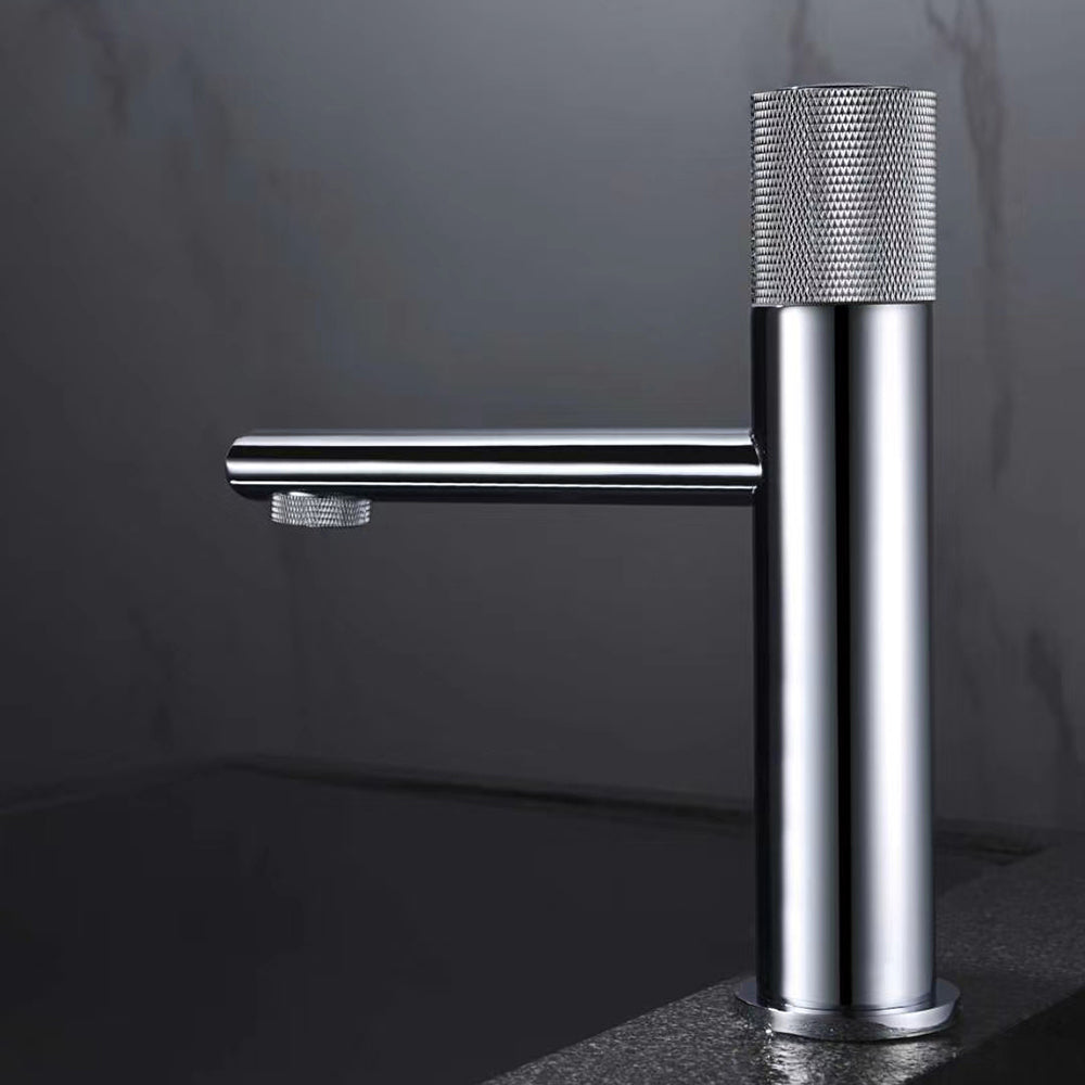 New Basin Faucets Chrome Brass Bathroom Sink Faucet Key Push-Button Style Brush Gold Hot and Cold Water Tap - WELQUEEN HOME DECOR