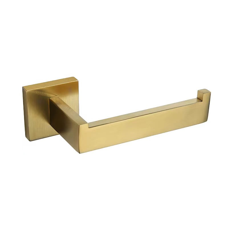 Bathroom Hardware Set Black Robe Hook Towel Rail Bar Rack Bar Shelf Tissue Paper Holder Toothbrush Holder Bathroom Accessories - WELQUEEN HOME DECOR