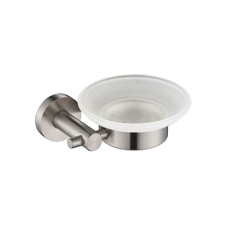 Bathroom Towel Bar | Wall Mounted Stainless Steel Single Towel Bar | Round Style Towel bar Holder Brush Nickel Finished - WELQUEEN