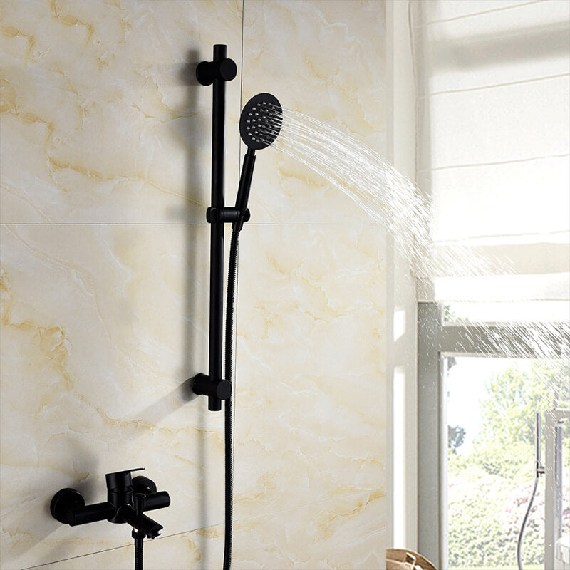 Shower Slide Bar with Handheld Shower | Adjustable SUS304 Stainless Steel Shower Rail Set - WELQUEEN