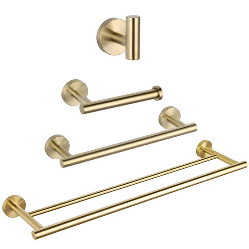 Bathroom Hardware Set 4 Pieces | SUS304 Bathroom Accessories Sets | Wall Mounted Towel Holders Sets - WELQUEEN