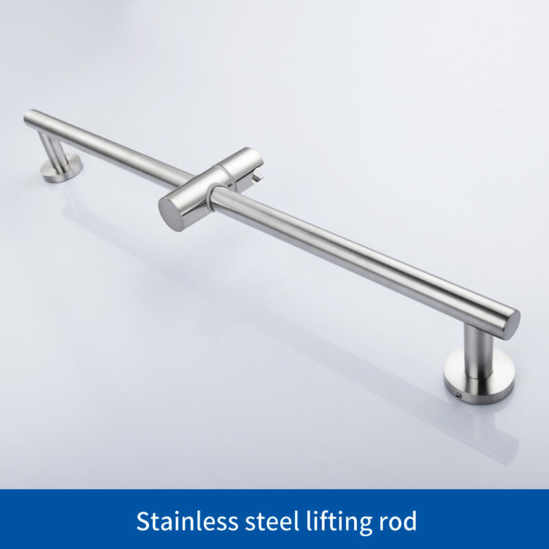 SUS304 Adjustable Shower Slide Bar | Handheld Shower Rail Slide Bar Set | Wall Mounted Round Style Shower Rail Set - WELQUEEN WELQUEEN HOME DECOR