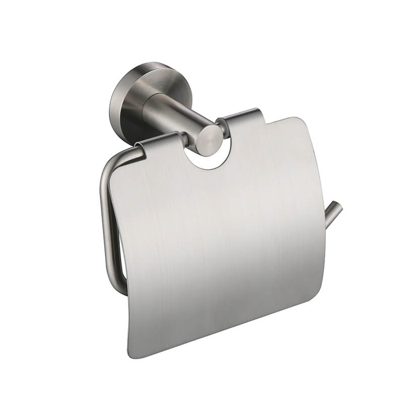 Bathroom Towel Bar | Wall Mounted Stainless Steel Single Towel Bar | Round Style Towel bar Holder Brush Nickel Finished - WELQUEEN