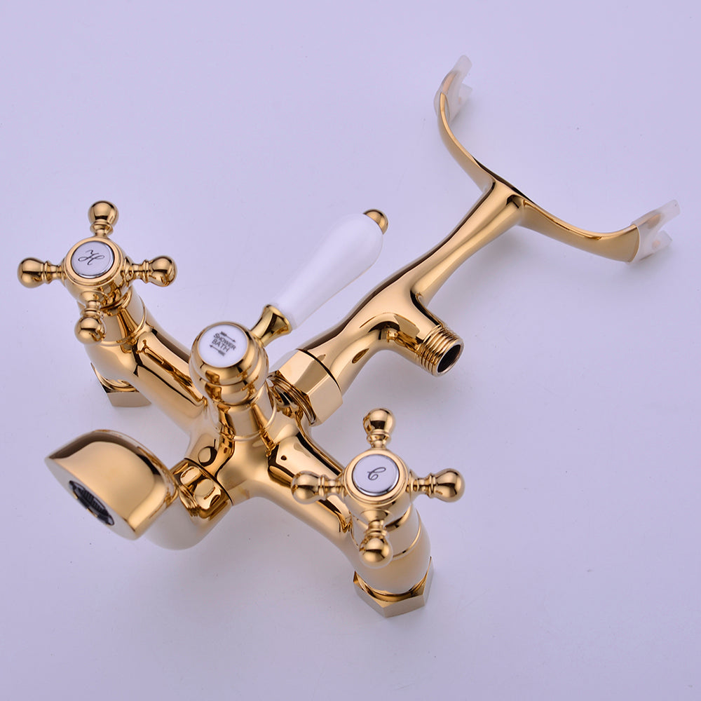 Antique Bathtub Faucet | Wall-Mounted Shower Faucet | European Single Handle Brass Tub Faucet - WELQUEEN HOME DECOR