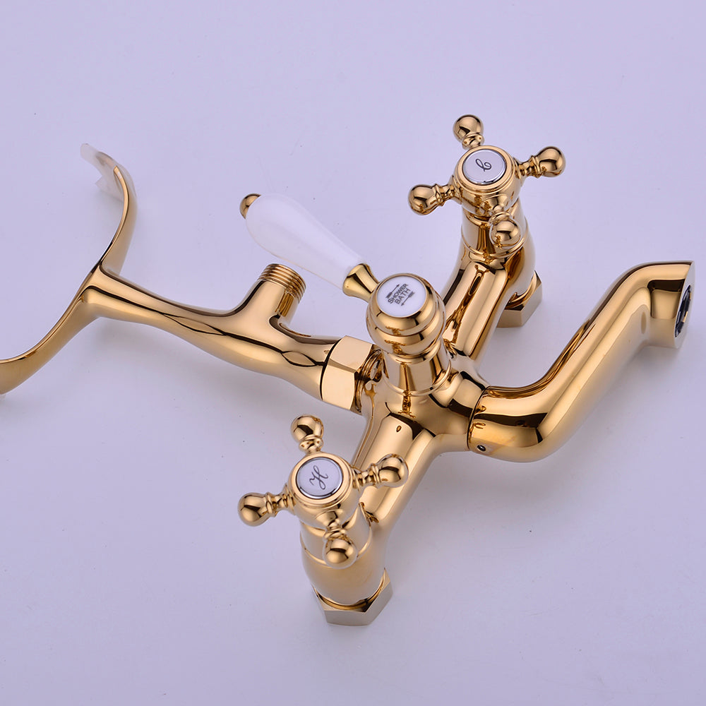 Antique Bathtub Faucet | Wall-Mounted Shower Faucet | European Single Handle Brass Tub Faucet - WELQUEEN HOME DECOR