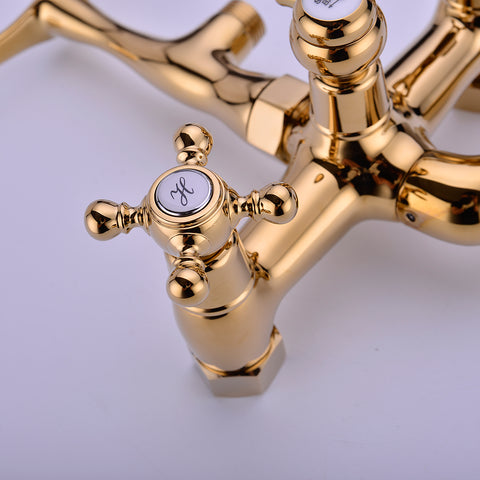 Antique Bathtub Faucet | Wall-Mounted Shower Faucet | European Single Handle Brass Tub Faucet - WELQUEEN HOME DECOR