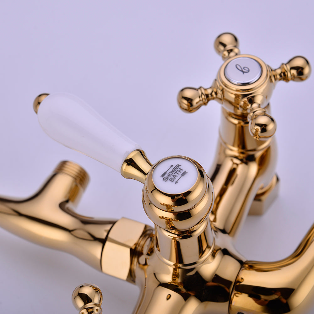 Antique Bathtub Faucet | Wall-Mounted Shower Faucet | European Single Handle Brass Tub Faucet - WELQUEEN HOME DECOR