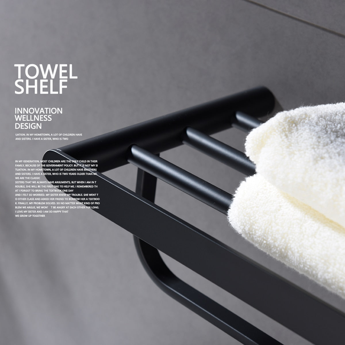 Free Shipping 304 Stainless Steel Fashion Innovation Quality Wall Mounted Towel Rail Kitchen Bathroom Towel Rack - WELQUEEN