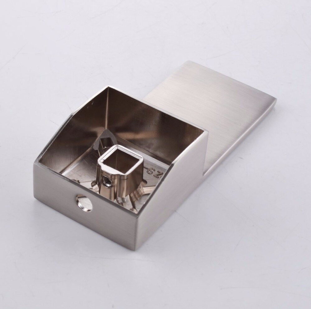 Free Shipping Brushed Nickel Wall Mounted Brass Waterfall Lavatory Sink Faucet Concealed Waterfall Basin Mixer Hot and Cold Tap - WELQUEEN