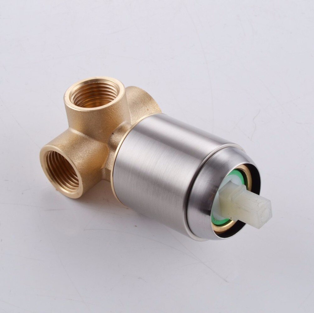 Free Shipping Brushed Nickel Wall Mounted Brass Waterfall Lavatory Sink Faucet Concealed Waterfall Basin Mixer Hot and Cold Tap - WELQUEEN