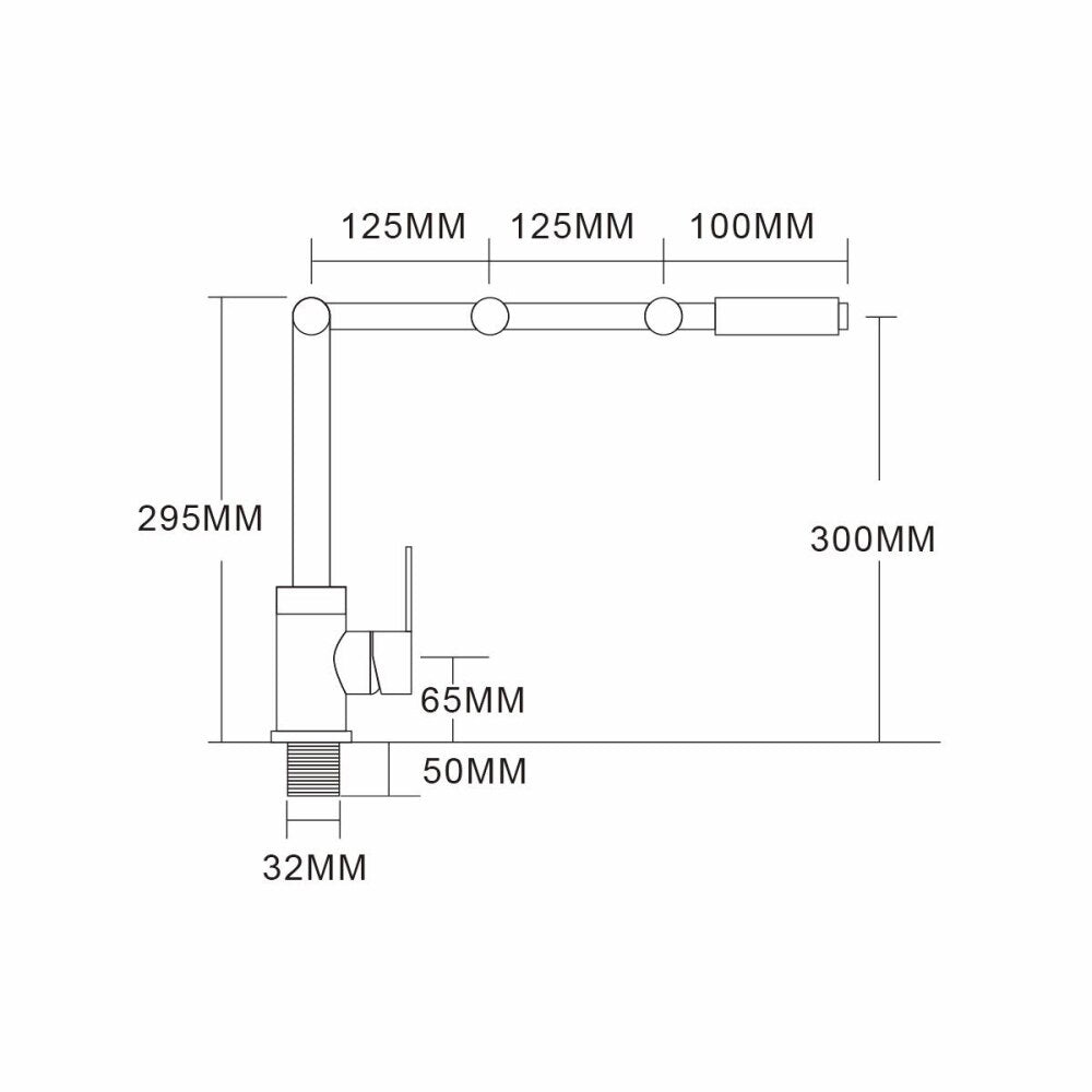 Free Shipping Stainless Steel Brushed Nickel 360 Degree Rotating Kitchen Faucet Cold and Hot Water Mixer Deck Mounted Tap - WELQUEEN