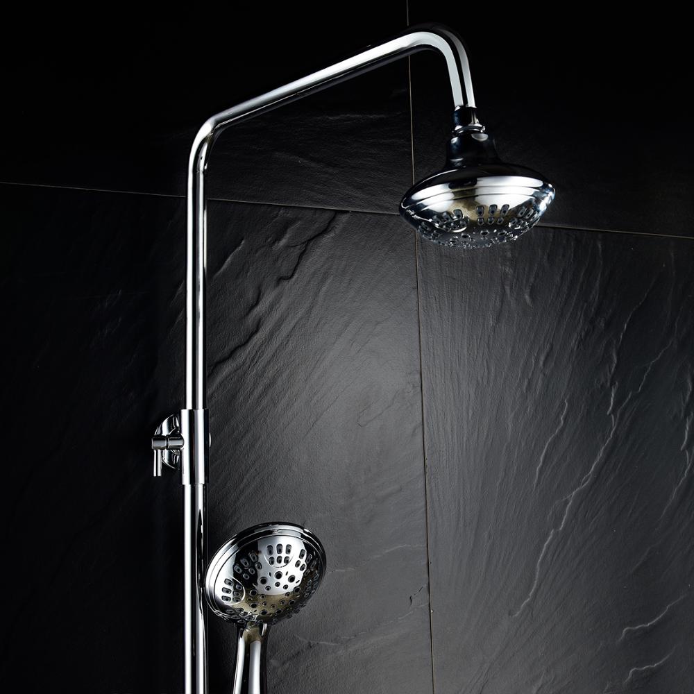 Free Shipping Stainless Steel Chrome Bathroom Faucet With LED Digital Display No need Battery Shower Mixer For Bathroom Washroom - WELQUEEN