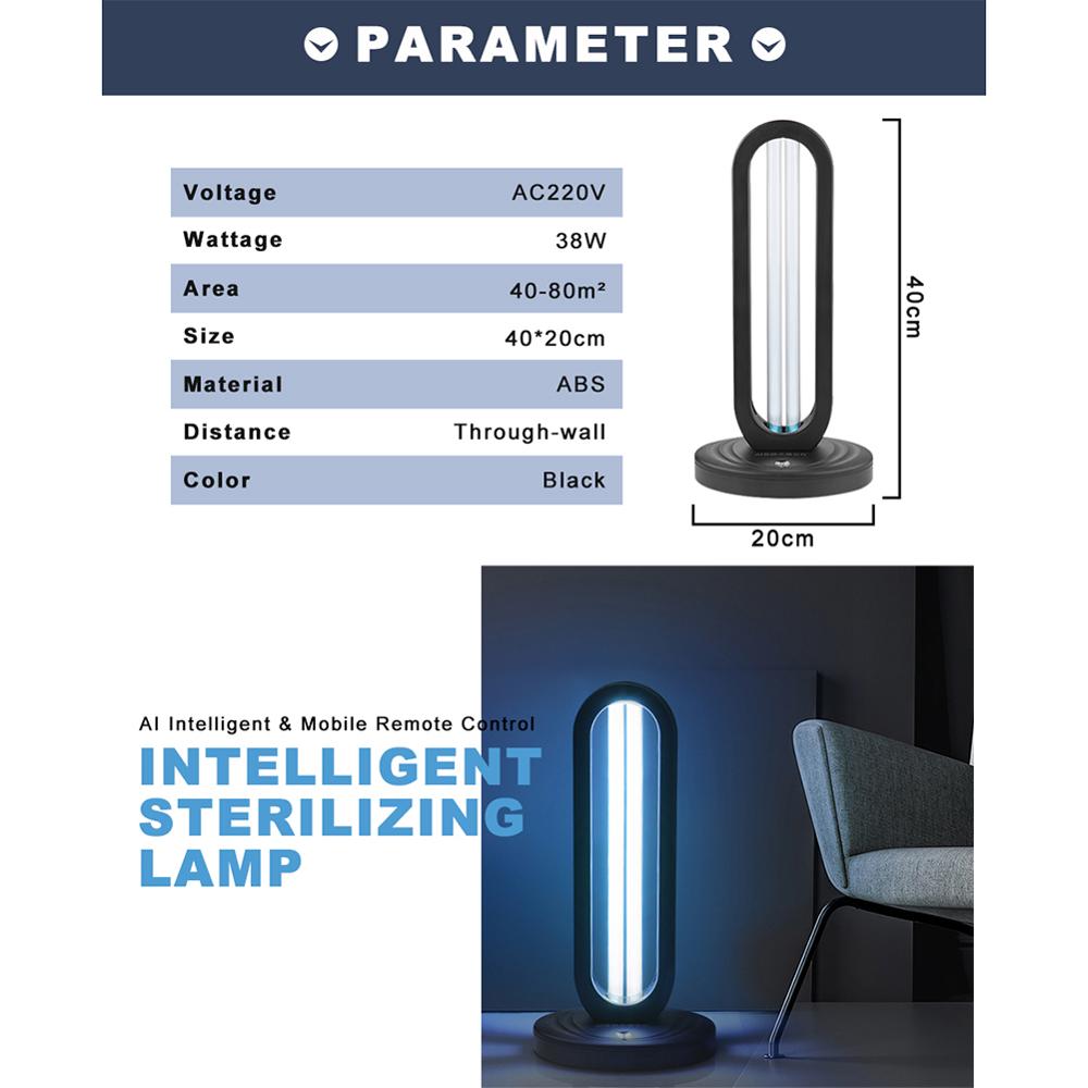 Germicidal Light | UVC 38 W Fridge Deodorizer Air Purifier Odor Eliminators for Rooms Cabinets Wardrobe - WELQUEEN