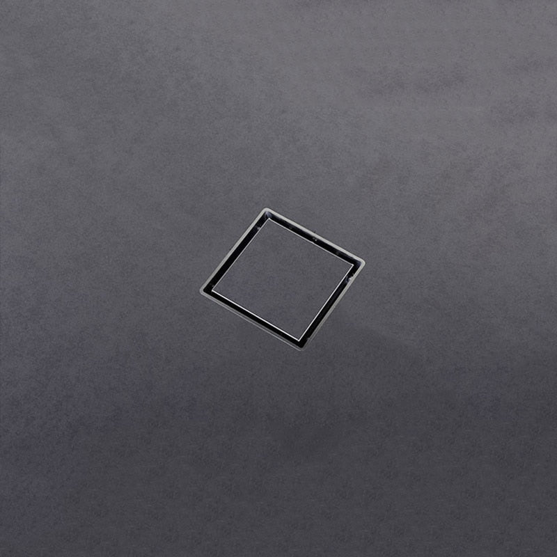 100% Solid Brass Square Bathroom Shower Floor Drain Tile Insert Invisible Water Filter Black Gold Chrome Nickel Brushed - WELQUEEN HOME DECOR