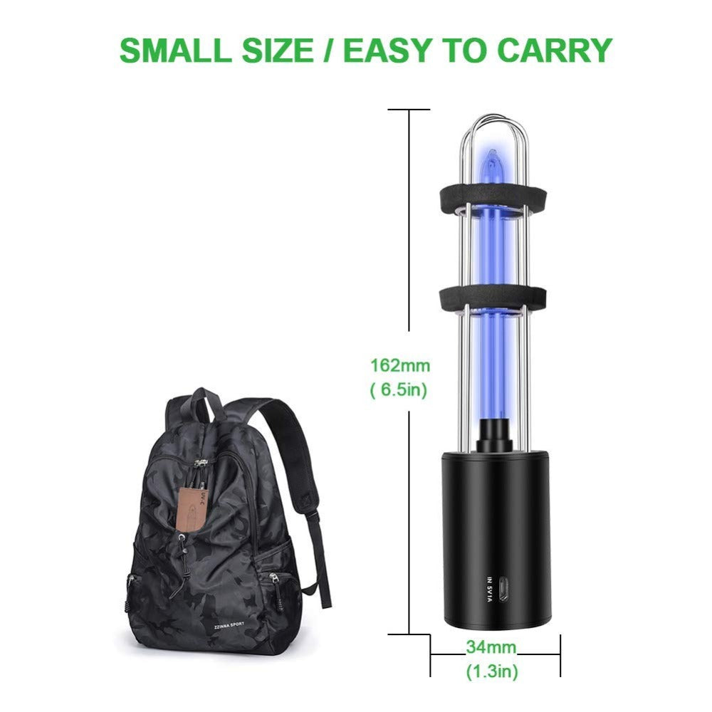 Rechargeable UV Sterilizer Light | Bulb Disinfection Bactericidal Lamp Ozone Sterilizer Lights presage - WELQUEEN