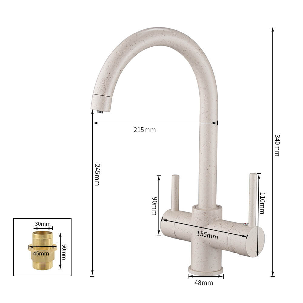 Kitchen Faucets Water Filter Taps Kitchen Faucets Mixer Drinking Water Filter Faucet Kitchen Sink Tap Water Tap - WELQUEEN