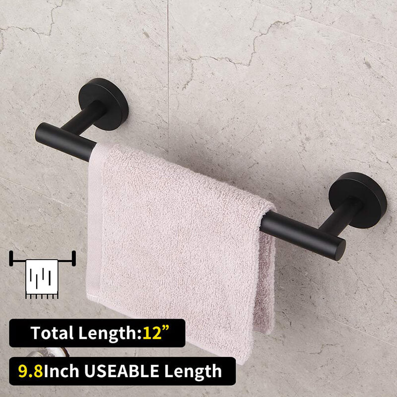 Bathroom Hardware Set 4 Pieces | SUS304 Bathroom Accessories Sets | Wall Mounted Towel Holders Sets - WELQUEEN