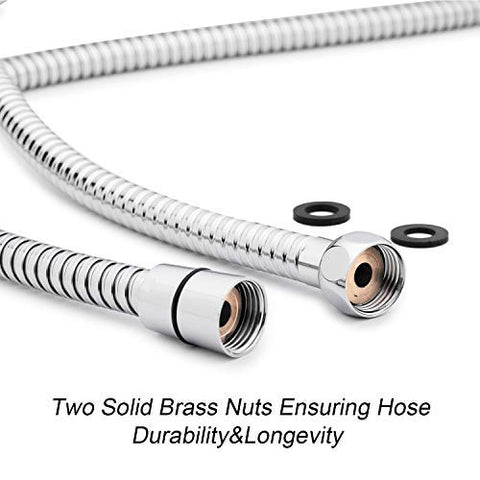 Shower Hose | Stainless Steel Handheld Shower Head Replacement Hose | Extension 360 Degree Swivel 59 Inch Shower Hose - WELQUEEN