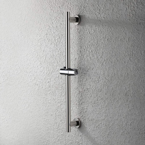 SUS304 Adjustable Shower Slide Bar | Handheld Shower Rail Slide Bar Set | Wall Mounted Round Style Shower Rail Set - WELQUEEN