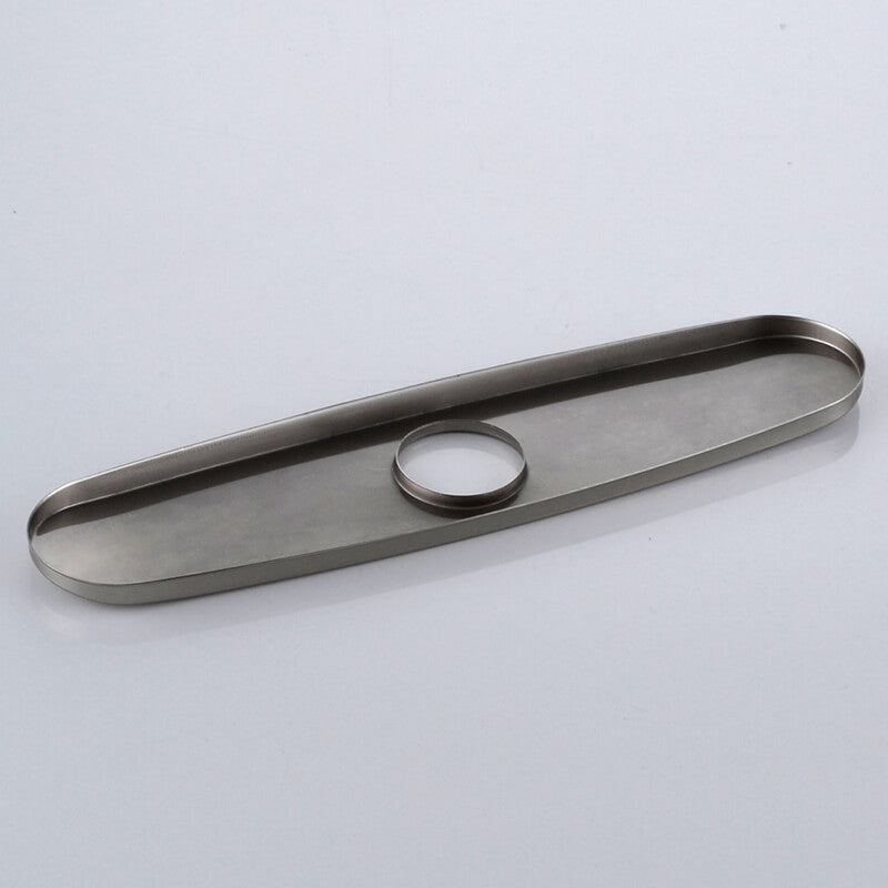 Commercial Kitchen Sink Faucet Hole Cover Deck Plate Escutcheon Brushed Nickel/High Gloss/ORB - WELQUEEN