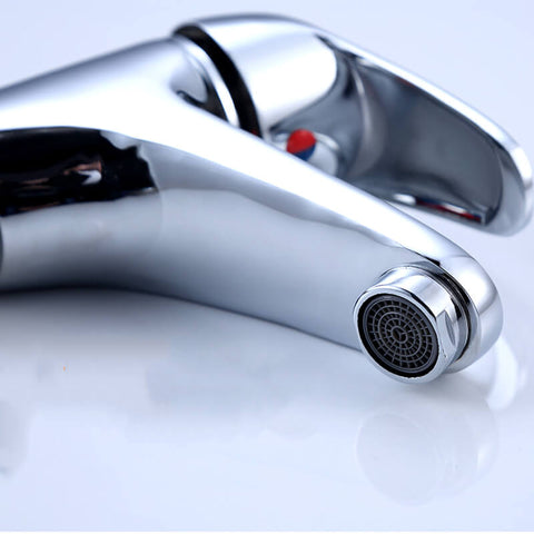 Small Solid Brass Single Handle Cold Water Basin Faucet | Single Hole Bathroom Sink Faucet | Lavatory Cold Water Basin Taps Chrome - WELQUEEN