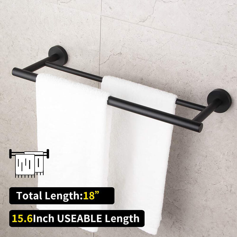 Bathroom Hardware Set 4 Pieces | SUS304 Bathroom Accessories Sets | Wall Mounted Towel Holders Sets - WELQUEEN
