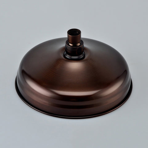 Antique Copper Shower Faucet | Luxury Bathroom Shower Faucet Set 8-inch Round Rainfall Shower Head + Hand Spray + Tub Tap - WELQUEEN