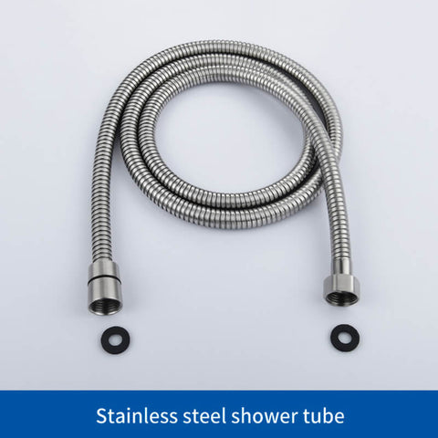 SUS304 Adjustable Shower Slide Bar | Handheld Shower Rail Slide Bar Set | Wall Mounted Round Style Shower Rail Set - WELQUEEN