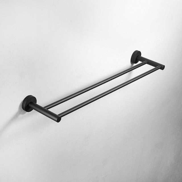 Modern Bathroom Black Hardware Set | 304 Stainless Steel Towel Rack Paper Towel Holder Towel Bar Hook Bathroom Accessories - WELQUEEN