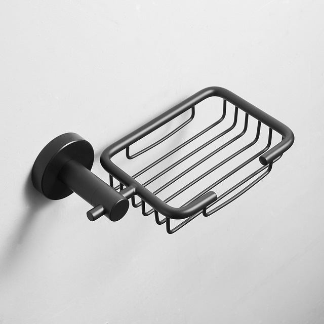 Modern Bathroom Black Hardware Set | 304 Stainless Steel Towel Rack Paper Towel Holder Towel Bar Hook Bathroom Accessories - WELQUEEN