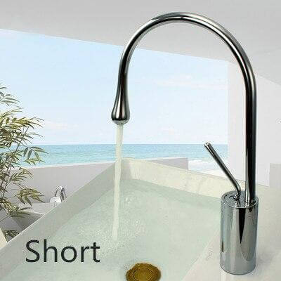 Basin Faucets Modern White Bathroom Faucet Waterfall faucets Single Hole Cold and Hot Water Tap Basin Faucet Mixer Taps - WELQUEEN