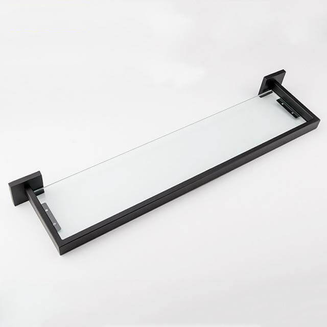 Bathroom Hardware Set | Black Robe Hook Towel Rail Rack Bar Shelf Paper Holder Toothbrush Holder Bathroom Accessories - WELQUEEN