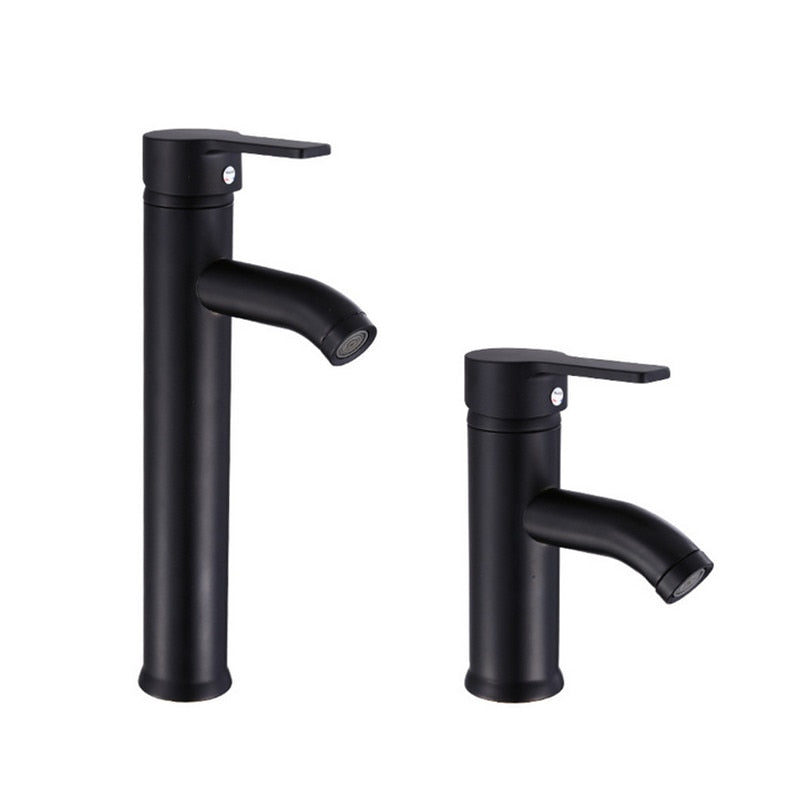 Stainless Steel Bathroom Basin Faucet Single Handle Cold And Hot Water Mixer Waterfall Bathroom Sink Faucets Free Shipping - WELQUEEN