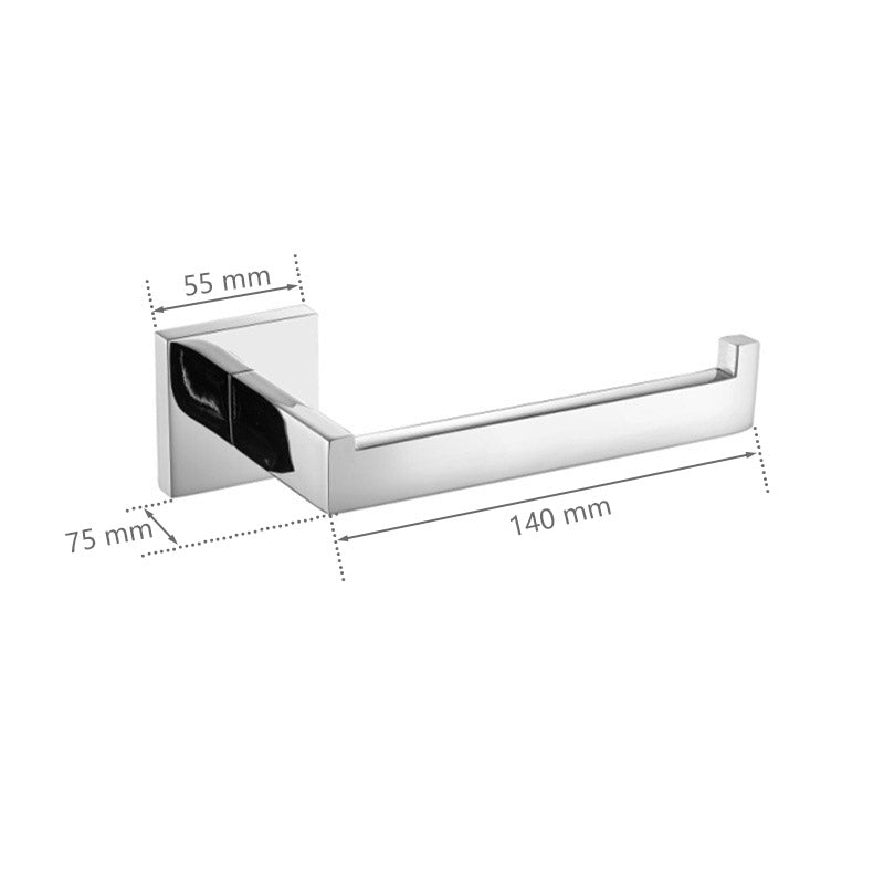 Stainless Steel Bathroom Hardware Set Mirror Chrome Polished Towel Rack Toilet Paper Holder Towel Bar Hook Bathroom Accessories - WELQUEEN